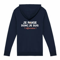 Gilet zippé Je panse donc je suis