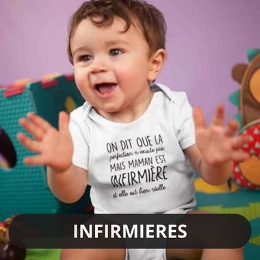 Vêtements enfants Infirmières tshirts body bavoir 