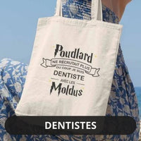 Totebag dentiste. Sac personnalise assistante dentaire.