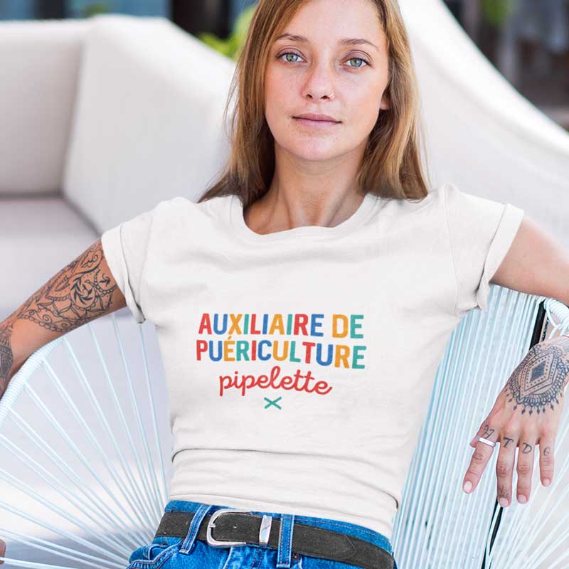 Vêtements personnalisés auxiliaire de puériculture