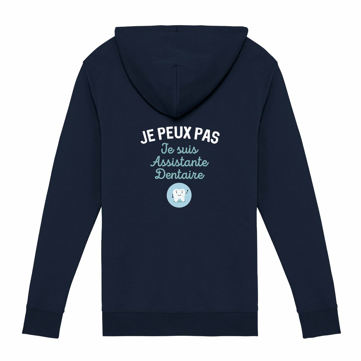 Gilet zippé Je peux pas je suis Assistante dentaire