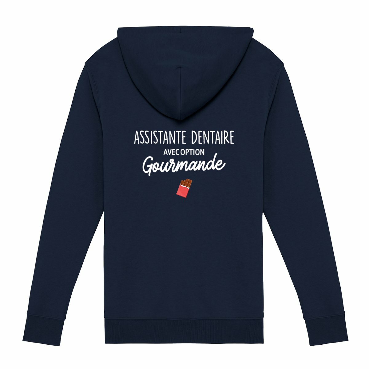 Gilet zippé Assistante dentaire option gourmande - dos_0