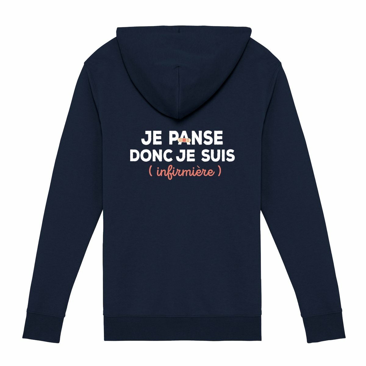 Gilet zippé Je panse donc je suis