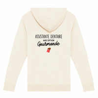 Gilet zippé Assistante dentaire option gourmande