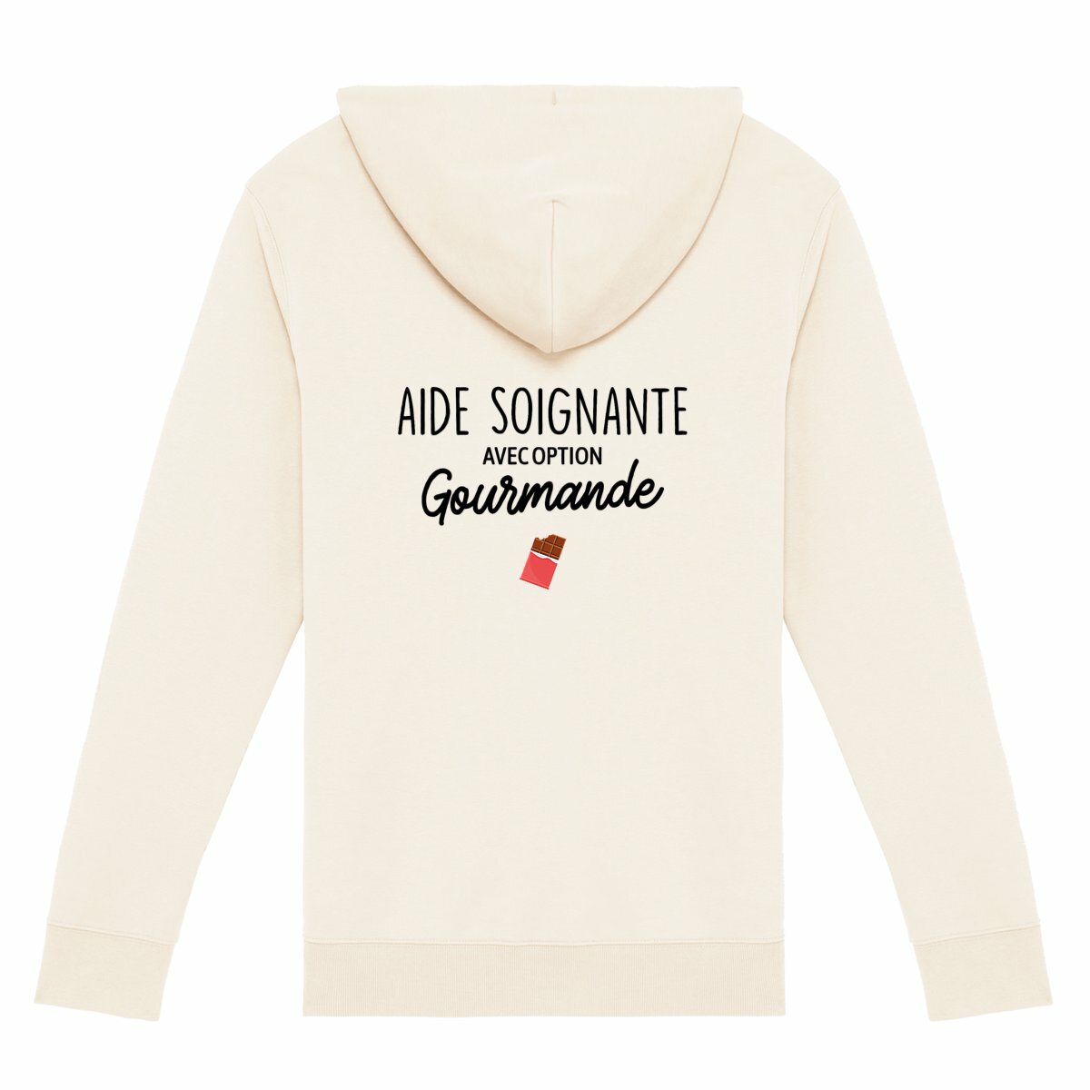 Gilet zippé Aide soignante option gourmande - dos_0