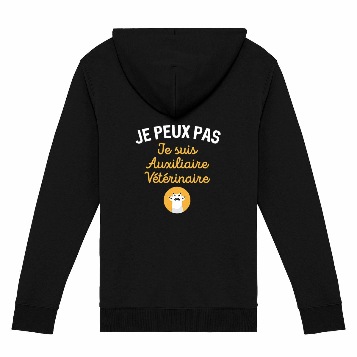 Gilet zippé je peux pas je suis Auxiliaire vétérinaire
