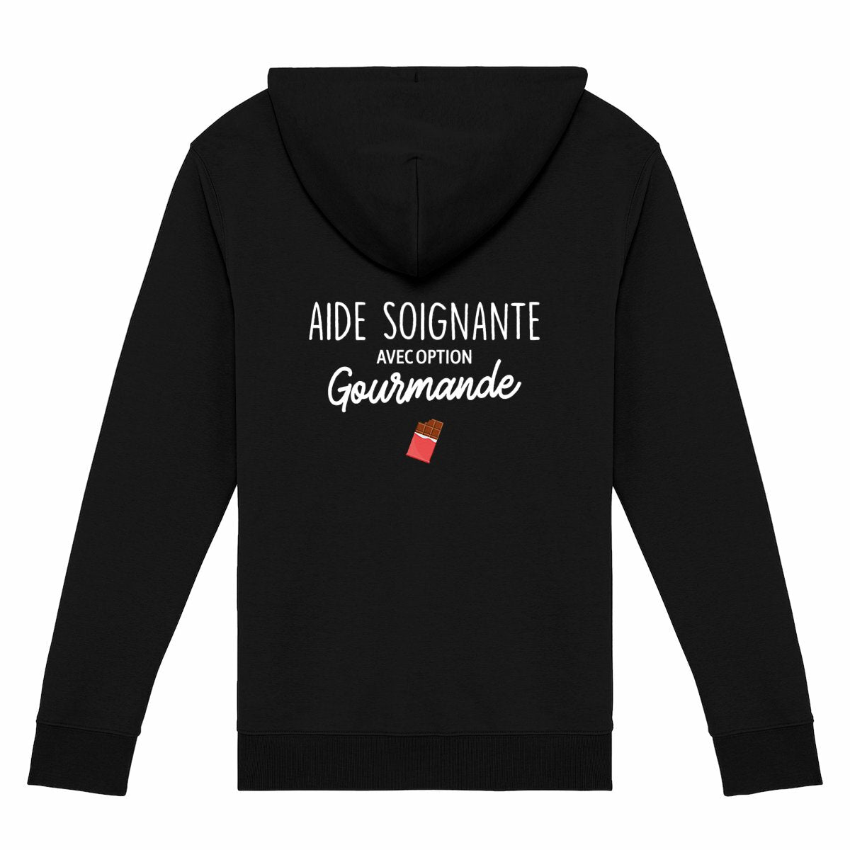 Gilet zippé Aide soignante option gourmande - dos_1