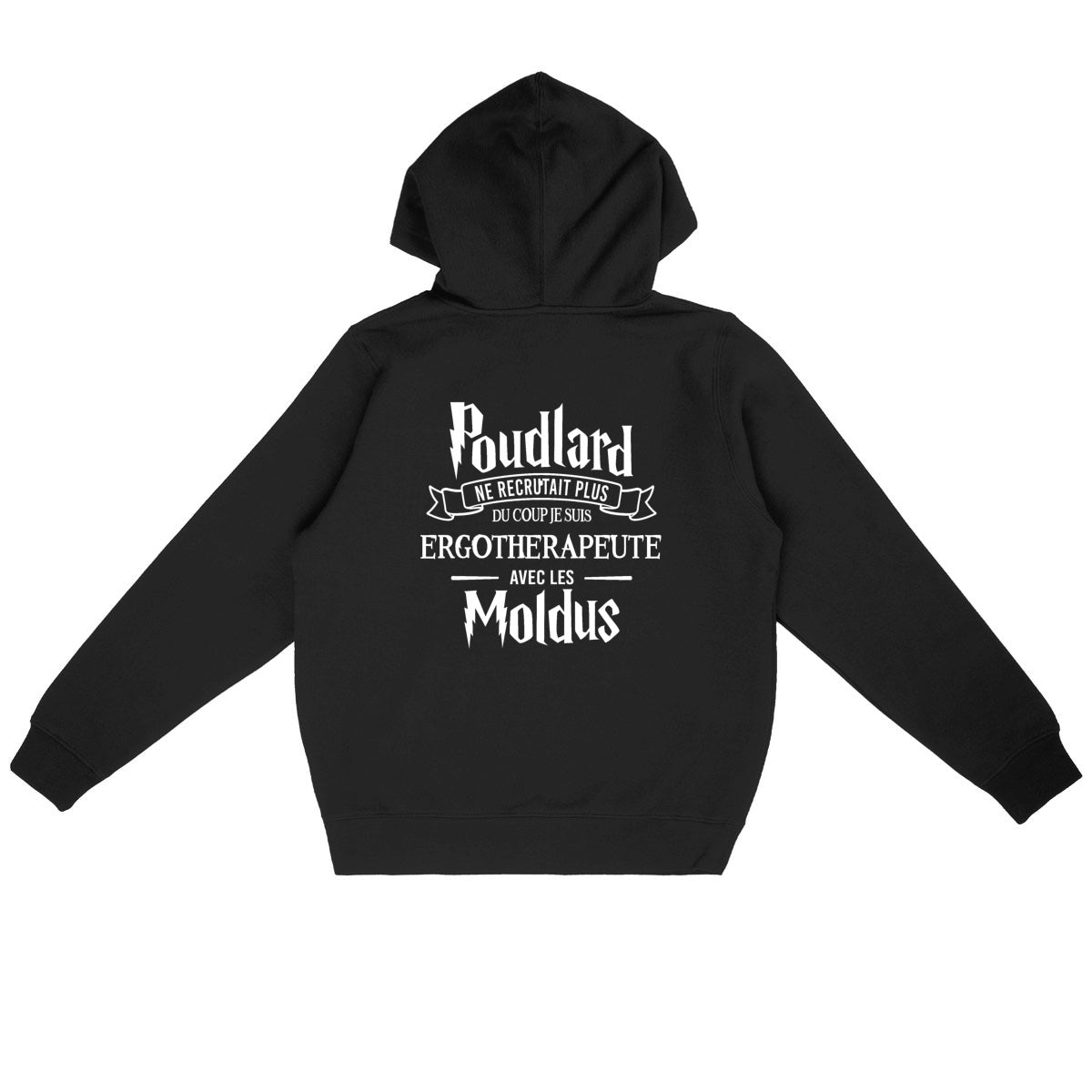 Sweat à capuche / Pull Poudlard Ergothérapeute - dos_noir