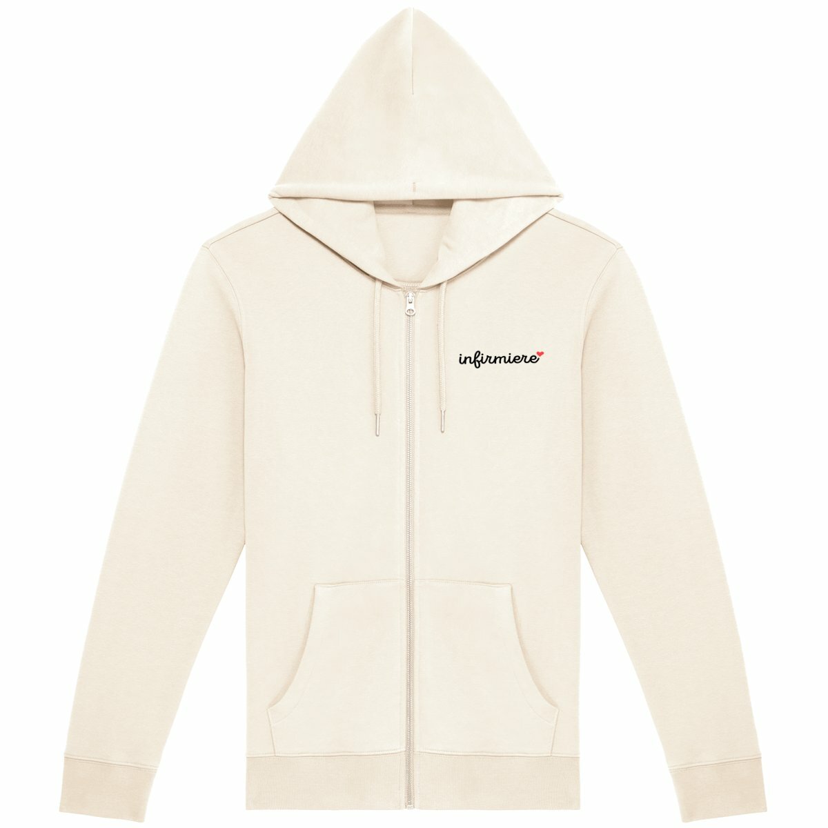 Gilet zippé Infirmière coeur