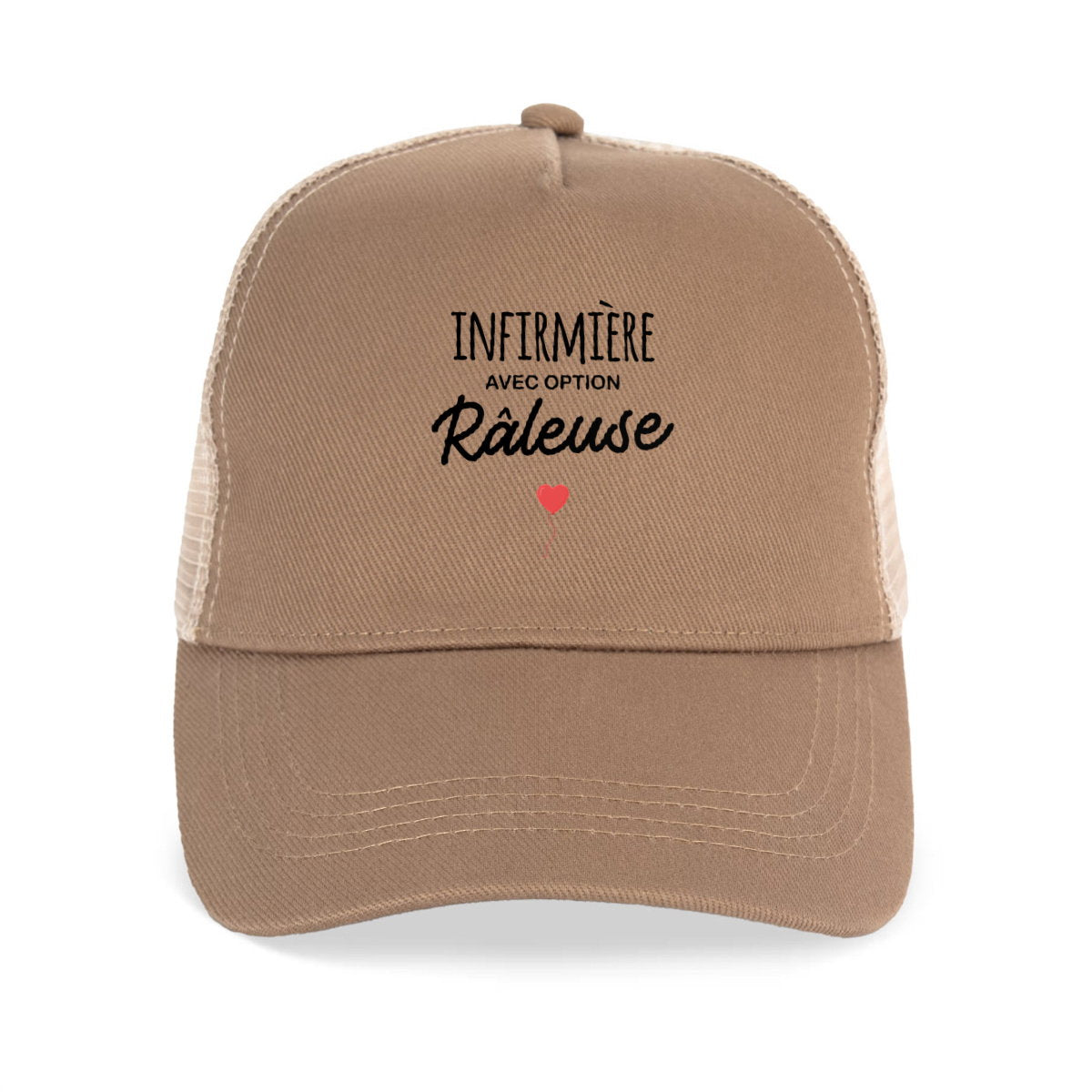Casquette Infirmiere option raleuse - face_1