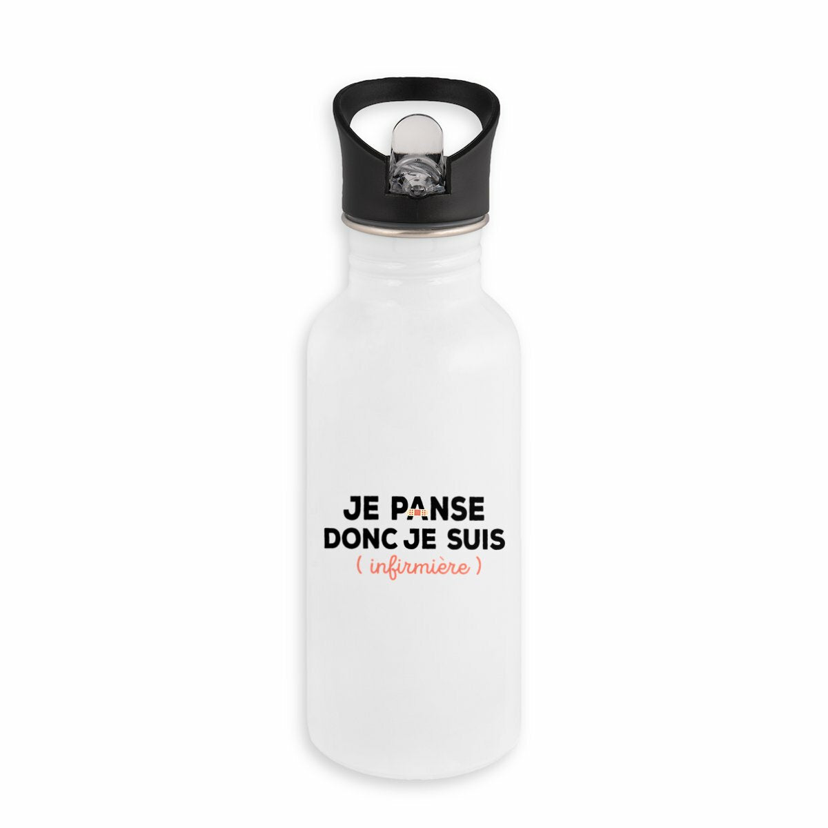 Bouteille / Gourde Je panse donc je suis infirmière
