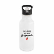 Bouteille / Gourde Sage-femme avec option gourmande - face_blanc