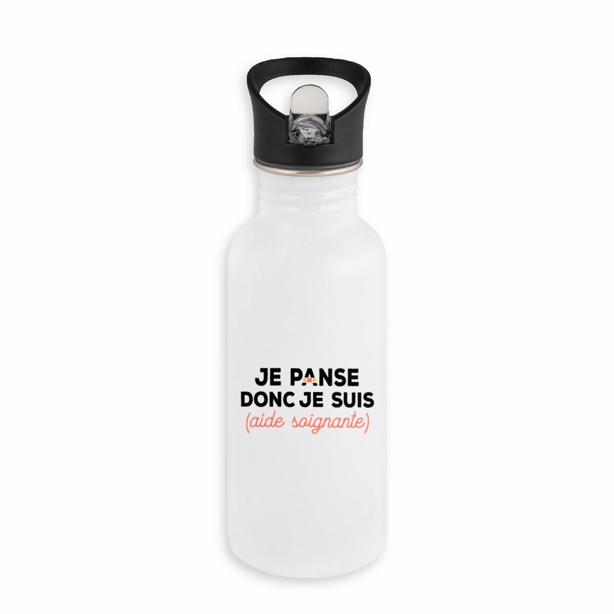 Bouteille / Gourde Je panse donc je suis aide soignante