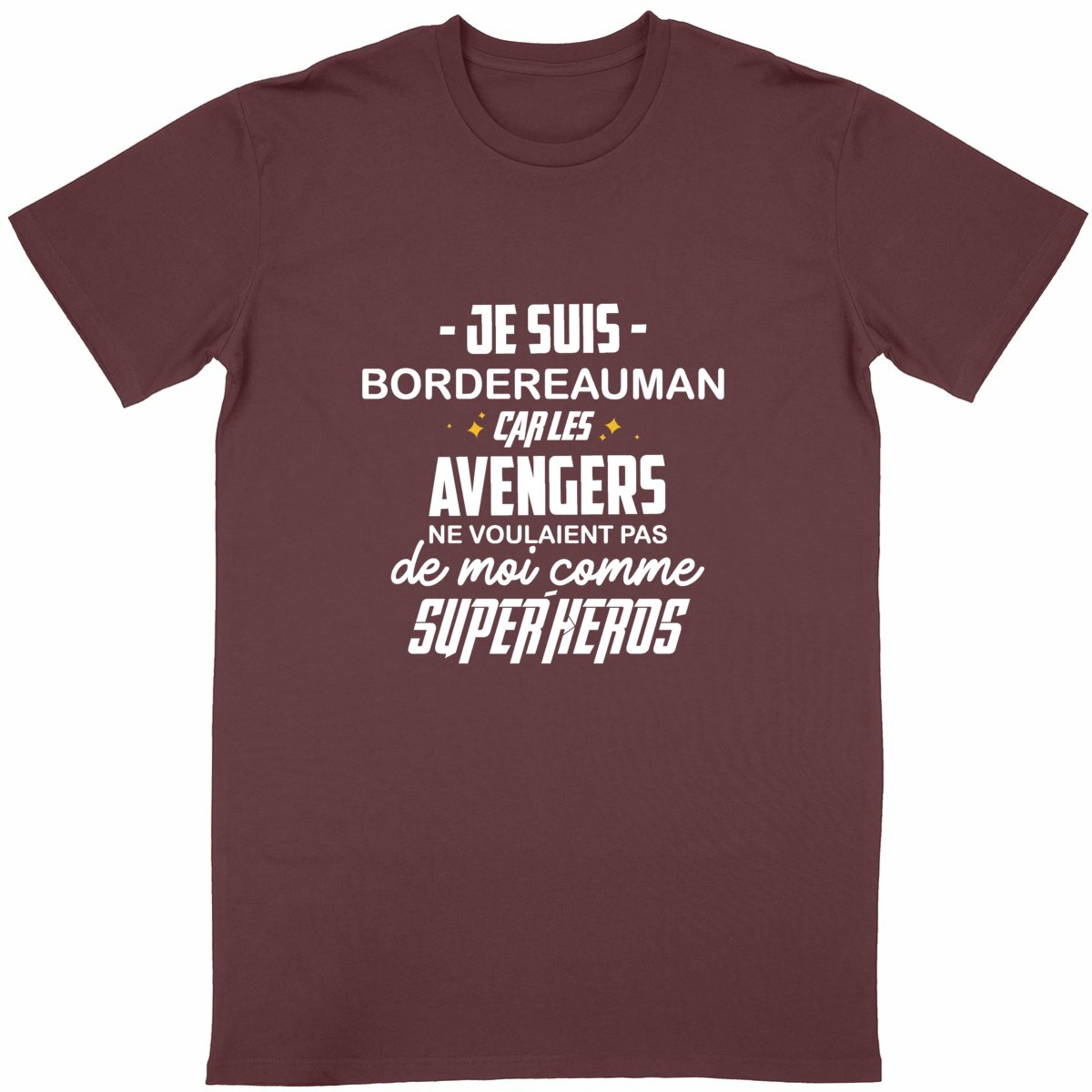T-shirt Bordereauman Super heros