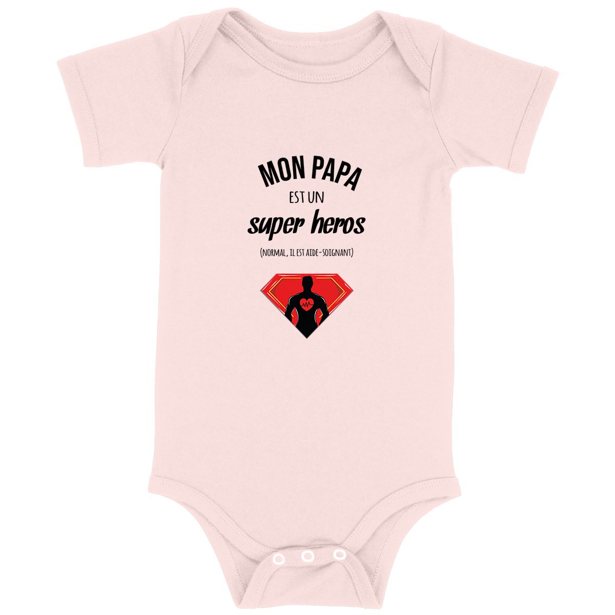 Papa super-héros aide soignant